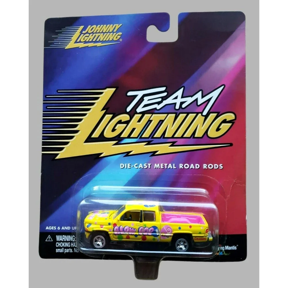 VGT 2000 Johnny Lightning 1996 DODGE RAM BLOW POP Yellow 1/6 Team Lightning 1:64